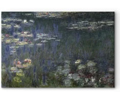 Paveikslas Claude Monet - Vandens lelijos. Žali atspindžiai