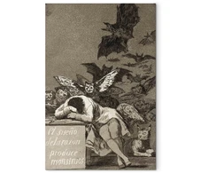 Paveikslas Francisco Goya - Proto miegas gimdo pabaisas