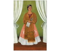 Paveikslas Frida Kahlo - Autoportretas, skirtas Leonui Trockiui