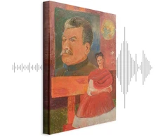 Paveikslas Frida Kahlo - Autoportretas su Stalinu