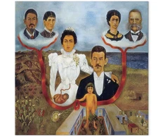 Paveikslas Frida Kahlo - Mano seneliai, mano tėvai ir aš