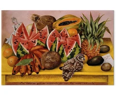 Paveikslas Frida Kahlo - Nuotaka, išsigandusi atverto gyvenimo