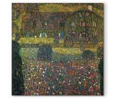 Paveikslas Gustav Klimt - Kaimo namas prie Aterzė ežero