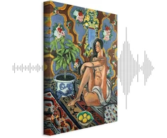 Paveikslas Henri Matisse - Dekoratyvinė figūra ornamentiniame fone