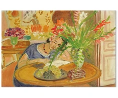 Paveikslas Henri Matisse - Moteris su gladiolėmis