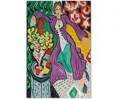 Paveikslas Henri Matisse - Moteris violetiniu paltu