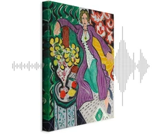 Paveikslas Henri Matisse - Moteris violetiniu paltu