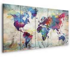 Paveikslas Įtrūkusios sienos pasaulio žemėlapis