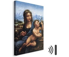 Paveikslas Leonardo da Vinci - Madona su verpste