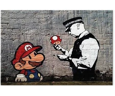 Paveikslas Mario ir policininkas (Banksy)