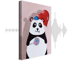 Paveikslas Panda su balionu