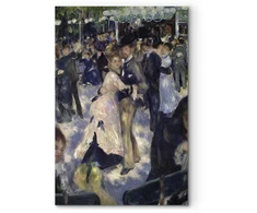 Paveikslas Pierre Auguste Renoir - Le Moulin de la Galette. Šokėjų detalė