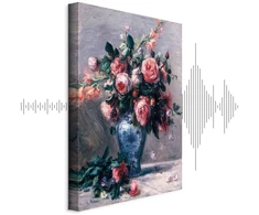 Paveikslas Pierre Auguste Renoir - Vaza su rožėmis