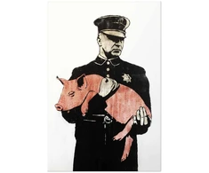 Paveikslas - Policininkas kiaulė