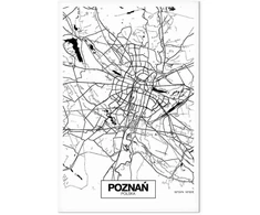 Paveikslas Poznanės miesto planas