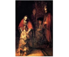 Paveikslas Rembrandt - Sūnaus palaidūno sugrįžimas