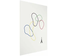 Paveikslas - Spalvingi apskritimai - minimalistinė skaitmeninė grafika