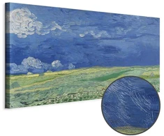 Paveikslas Vincent van Gogh - Kviečių laukas po audros debesimis