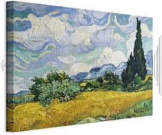 Paveikslas Vincent van Gogh - Kviečių laukas su kiparisais