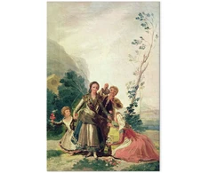 Paveikslas XXL Francisco Goya - Pavasaris, arba gėlių mergaitės