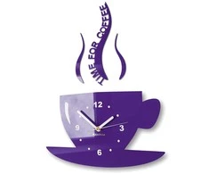 Sieninis laikrodis - Kavos puodelis, violetinė, PASKUTINIS