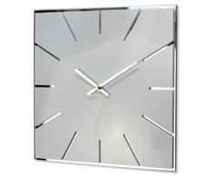 Sieninis laikrodis Kvadratai II 30cm. Baltas