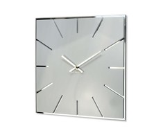 Sieninis laikrodis Kvadratai II 30cm. Baltas