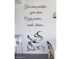 Sienų lipdukas "Gerų namų paslaptis" : Išmatavimai - 50x100 cm., Lipduko spalva - Sidabrinė-3108