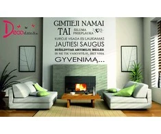 Sienų lipdukas "Gimtieji namai"