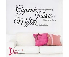 Sienų lipdukas "Gyvenk, juokis, mylėk"