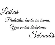 Sienų lipdukas "Laikas praleistas kartu"