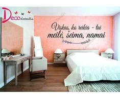 Sienų lipdukas "Meilė, šeima, namai"