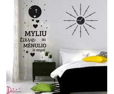 Sienų lipdukas "Myliu tave iki mėnulio ir atgal"