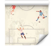 Tapetai - Futbolo žaidimo scena