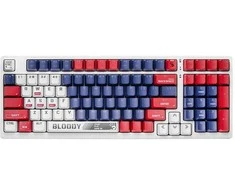 Klaviatūra A4Tech Bloody S98 USB Sports Navy (BLMS Raudona Plus jungikliai)