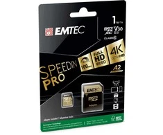 Atminties kortelė Emtec Micro SDXC 1TB UHS-I U3 V30 A2 SpeedIN Pro