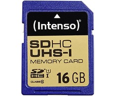 Atminties kortelė Intenso SDHC kortelė 16 GB 10 klasės UHS-I Premium