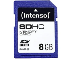Atminties kortelė Intenso Intensyvus SDHC 8GB Class10 3411460