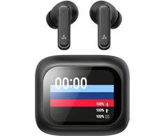 Ausinės Sbox EB-TWS08-B Touch Screen Ekranas Juodas