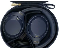 Sony WH-1000XM4 belaidės triukšmą slopinančios ausinės, Mėlynos