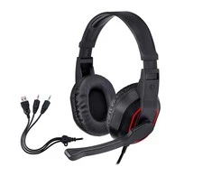 Tracer Gaming Zone Radian RGB Flow ausinės žaidimams, Juodos