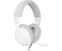 White Shark Baltas Shark Baltas Shark Ausinės Žaidimams PARROT, skirta PC, PS4/PS5, Mac, Baltas