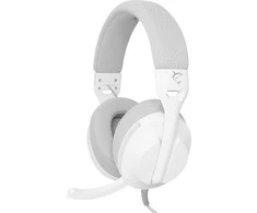 White Shark Baltas Shark Baltas Shark Ausinės Žaidimams PARROT, skirta PC, PS4/PS5, Mac, Baltas