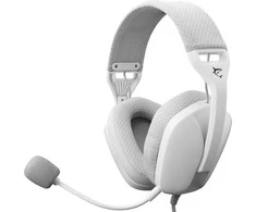 White Shark Baltas Shark Baltas Shark žaidimų ausinės SPARROW, pro PC, PS4/PS5, Mac, baltos spalvos (GH-2443)