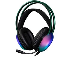 White Shark Baltas Shark Baltas Shark žaidimų ausinės PEACOCK 2, pro PC, PS4/PS5, Mac, juodos spalvos