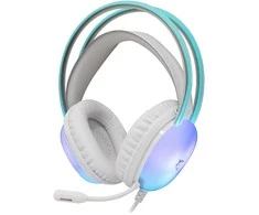 White Shark Baltas Shark Baltas Shark žaidimų ausinės PEACOCK 2, pro PC, PS4/PS5, Mac, baltos spalvos