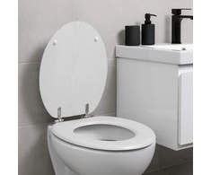 Beldray LA00000073WHTEU7 Wooden Toilet Seat