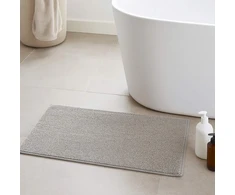 Beldray LA00000099NEU7 Anti-mould Memory Foam Bath Mat 50 x 80 cm, Pilkas