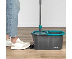 Beldray LA00000186UFEU7 Anti-Bac Spin &amp; Wring Mop Set