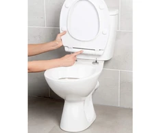 Beldray LA00000201WPEU7 Anti-bac Ultra-Slim Toilet Seat, Baltas